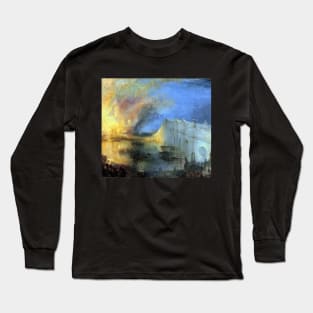 High Resolution William Turner The Burning of Parliament 1835 Long Sleeve T-Shirt